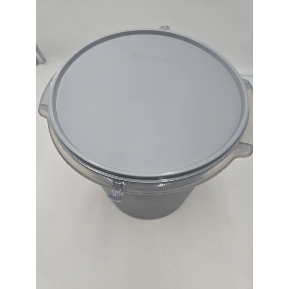 Tupperware Bucket Container Jug 8.5L Tall And Round With Handle New Cottagecore